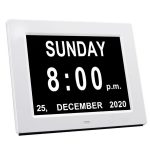 Digital Calendar Day Clock,8 Inch Orientation Dementia Clock